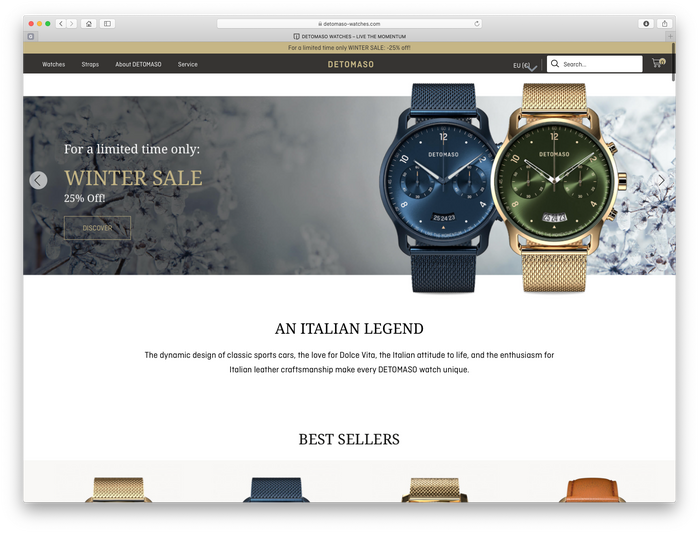 On the company website, Ciutadella is paired with .