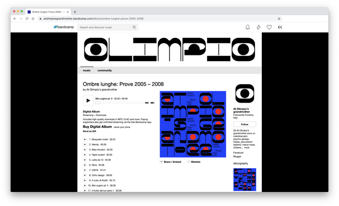 Cemer with added eyes is also used for the header graphic on the Bandcamp site.