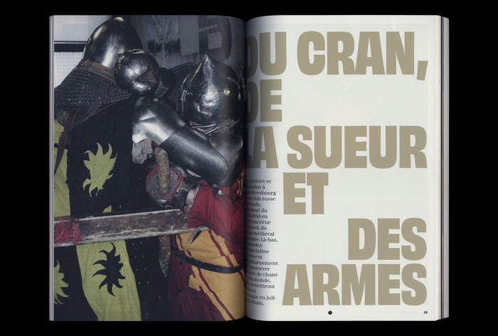 From Sphères no. 4, January 2021. Headline in caps from Obviously, introduction in Minotaur.