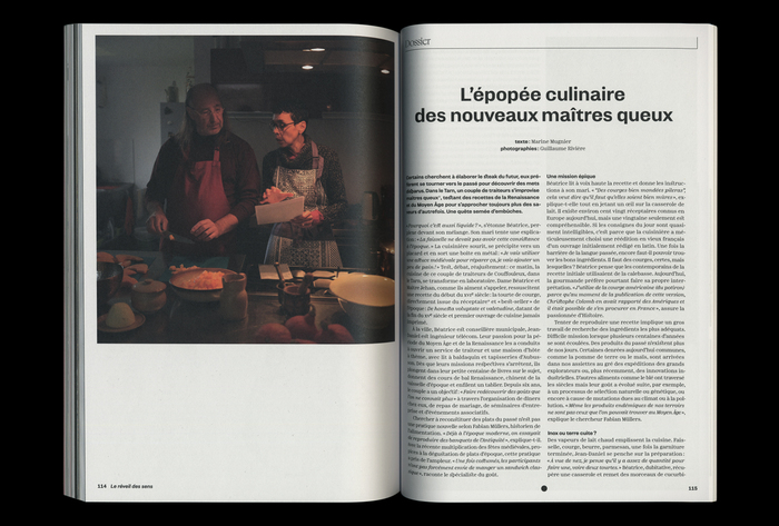 From Sphères no. 4, January 2021. Headline in Minotaur Sans.
