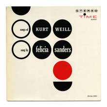 Felicia Sanders – <cite>The Songs Of Kurt Weill</cite> album art