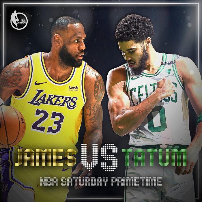 NBA Saturday Primetime promo ad and graphics 1