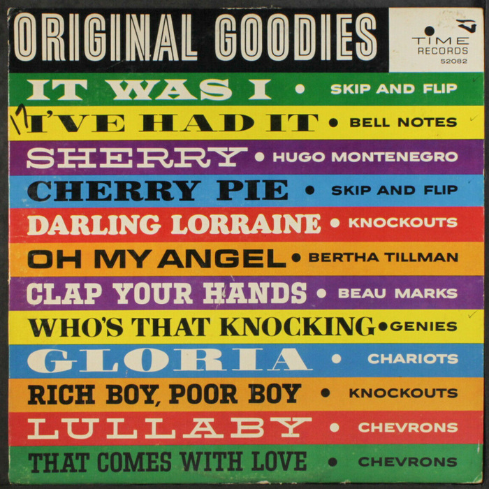 Various Artists – Original Goodies album art - Fonts In Use