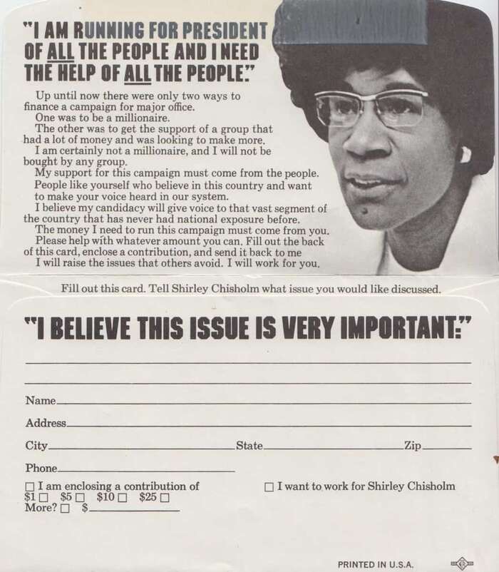 Shirley Chisholm 1972 presidential campaign 9