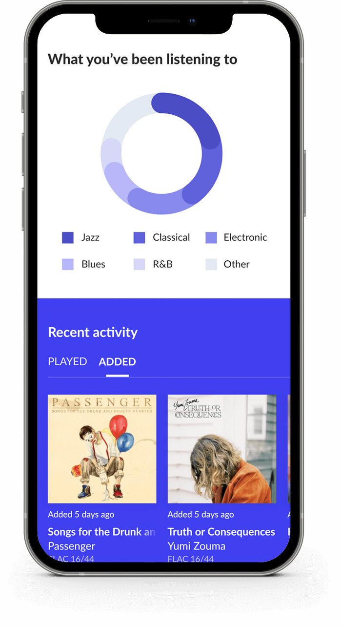 Roon music player redesign 7