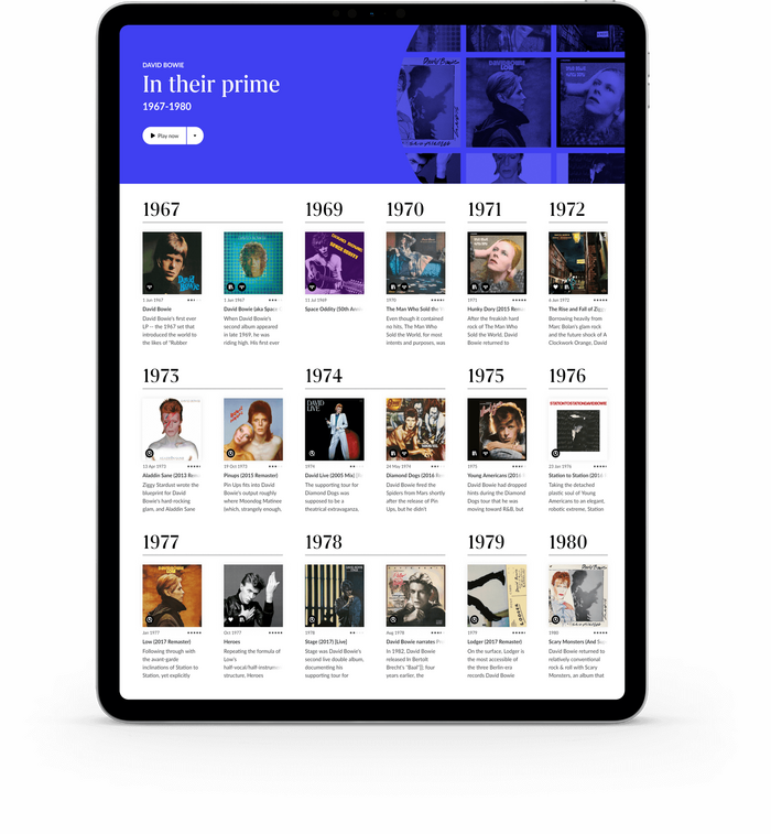 Roon music player redesign 6