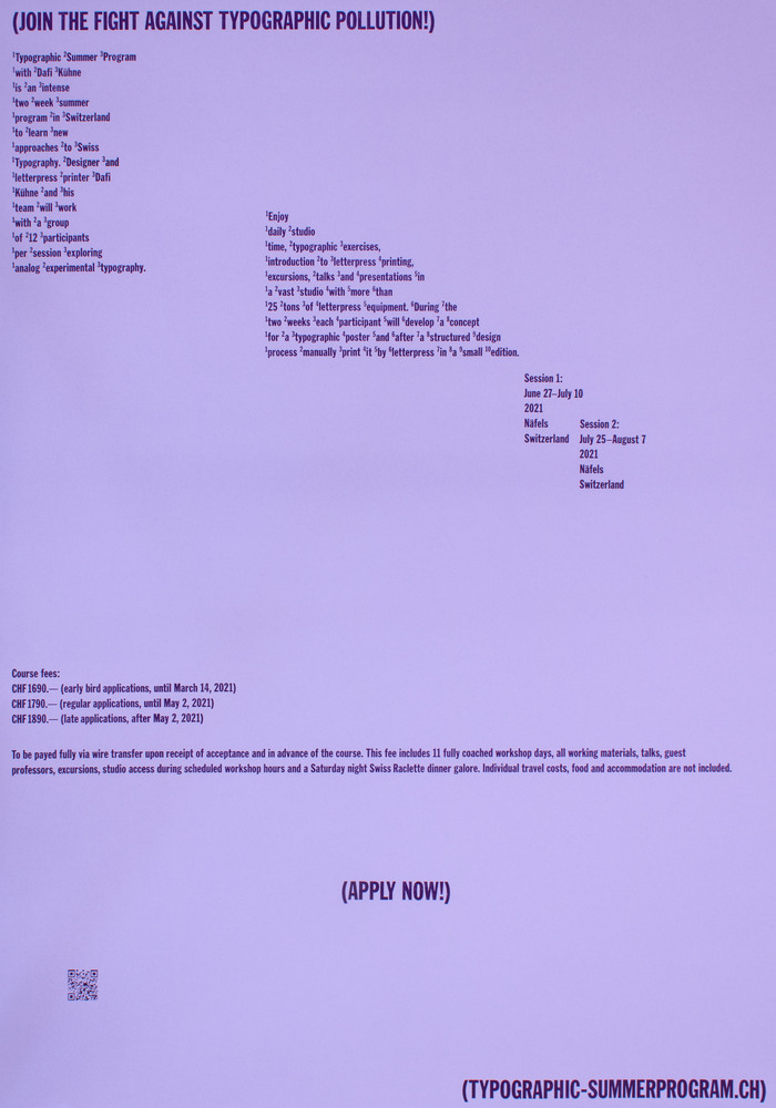 “Stop Typographic Pollution” poster 2