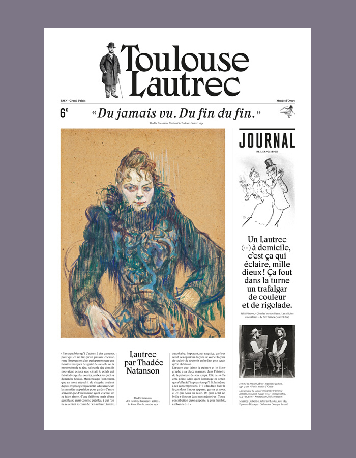Cover of the exhibition journal, French language, 24 pages.