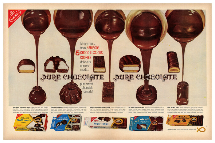 “Pure Chocolate” ad by Nabisco ad (1962) 1