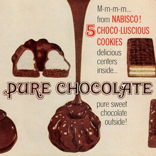 “Pure Chocolate” ad by Nabisco ad (1962)