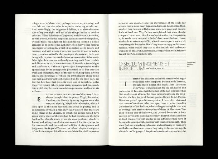 Opuscolo Editions #2, Of Books  by Michel de Montaigne 3