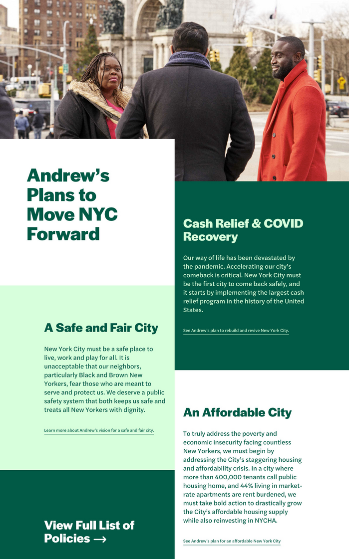 Detail from the website, with headlines in Halyard Display and body copy in Halyard Text.