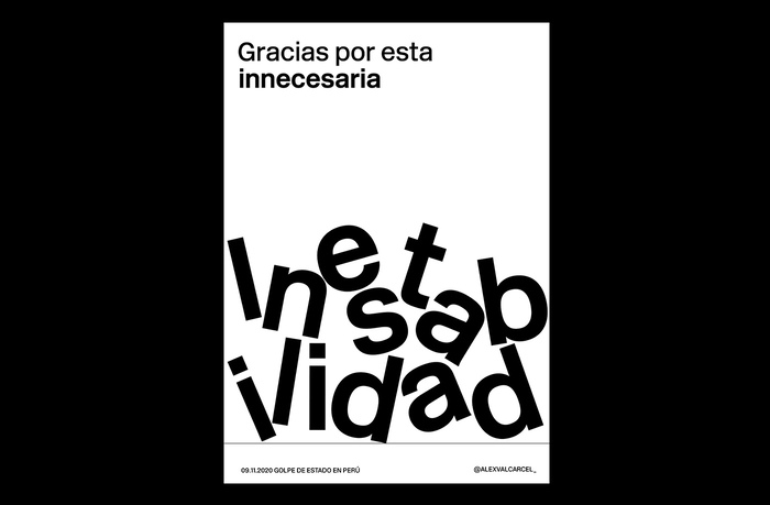 “Gracias por esta inestabilidad” translates to: “Thanks for this unnecesary unestability”.