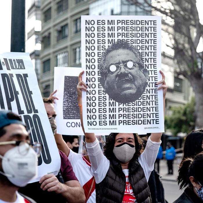 “Not my president”: 2020 Peruvian protests poster series 9