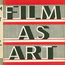 <cite>Film as Art</cite> by Rudolf Arnheim book jacket