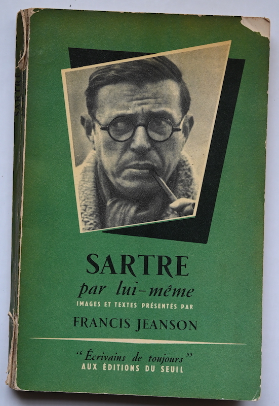 Francis Jeanson: Sartre par lui-m&ecirc;me, n&deg; 29, 1955. Cover photo: Cartier-Bresson (Magnum).