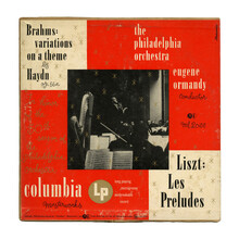 The Philadelphia Orchestra – <cite>Liszt: Les Préludes / Brahms: Variations On A Theme By Haydn</cite> album art