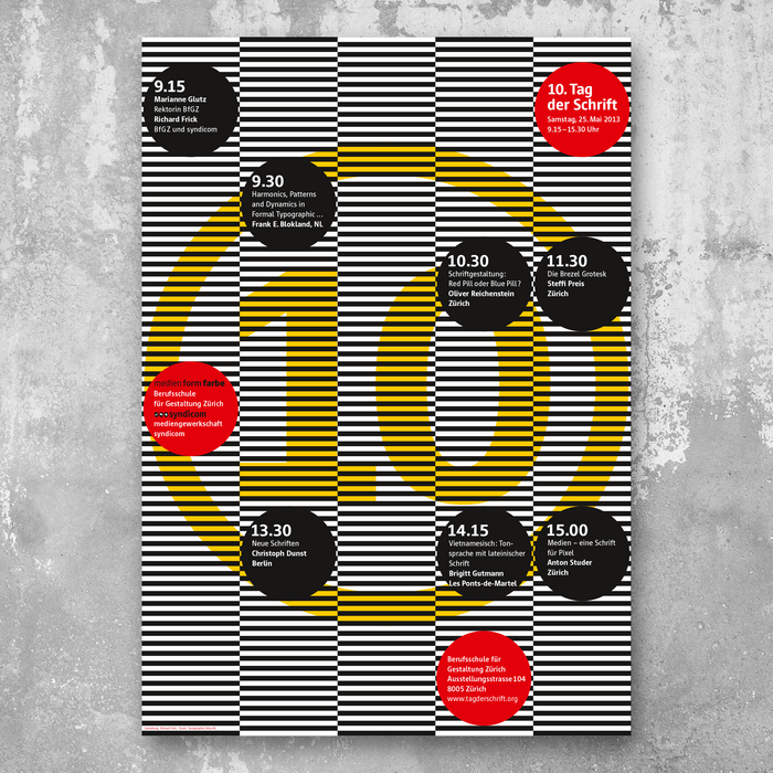 10. Tag der Schrift poster and flyer 1