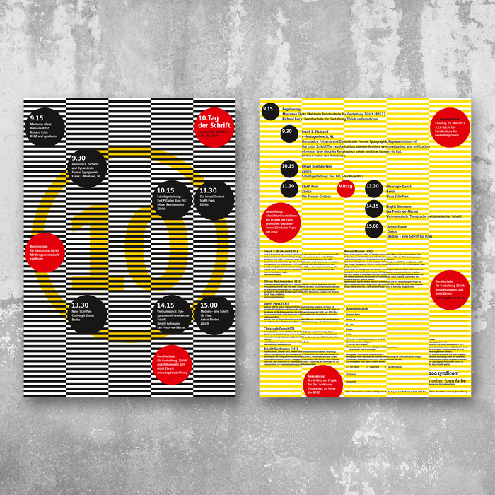 10. Tag der Schrift poster and flyer 4