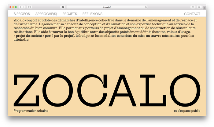 Zocalo website 2