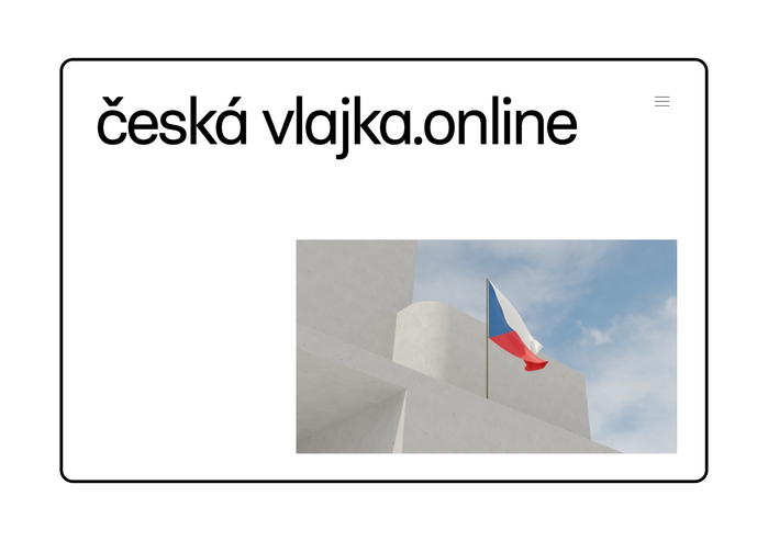 Česká vlajka website 2