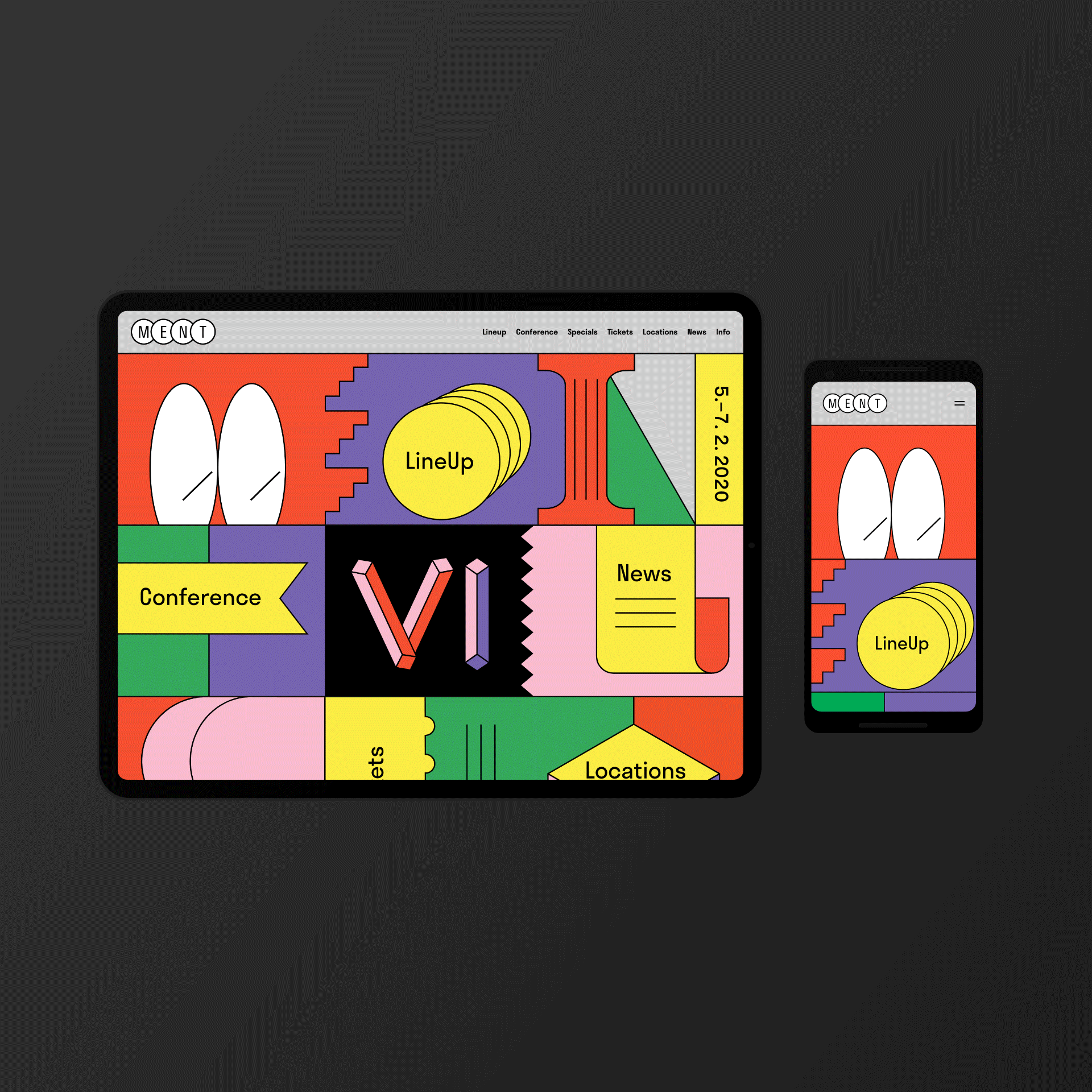 Website (tablet and mobile).