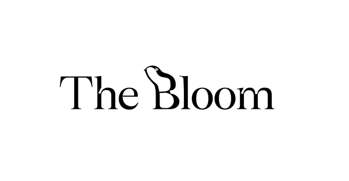 Intro, with The Bloom logo responding to cursor movement.