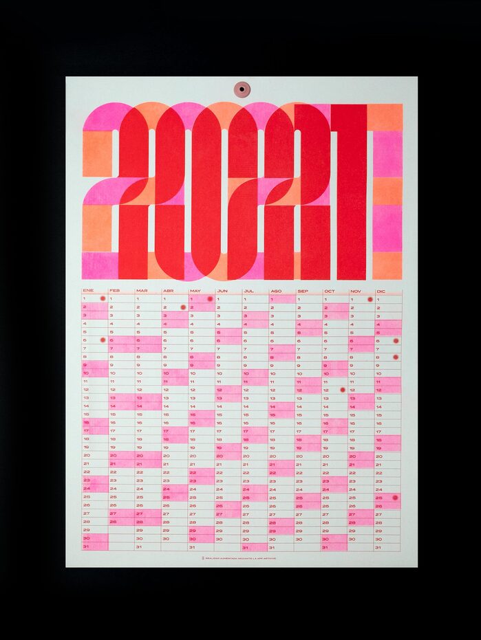 2021 risograph calendar 3