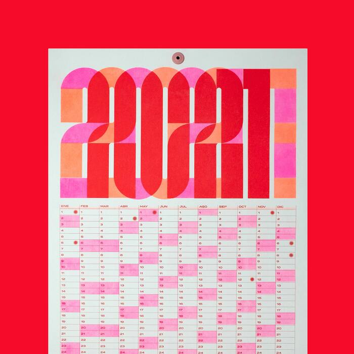 2021 risograph calendar 5