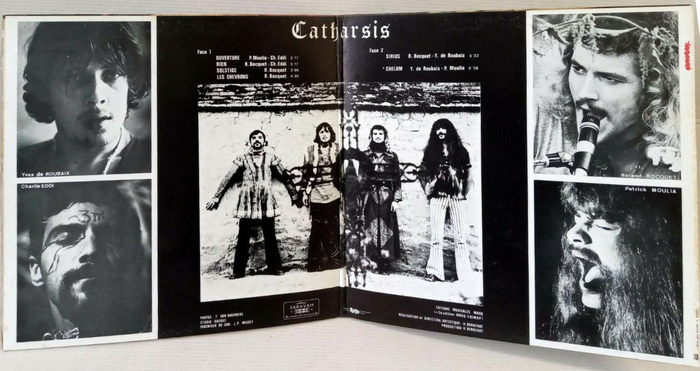 Gatefold of the original release on Saravah. The band name is here shown in .