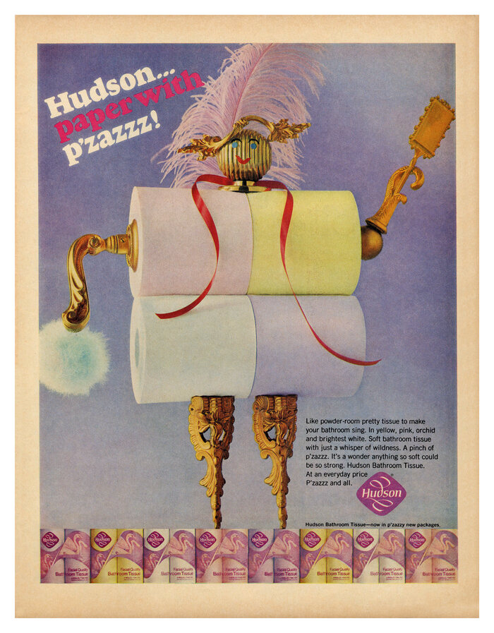 “Hudson… paper with p’zazzz!” ads (1966) 2
