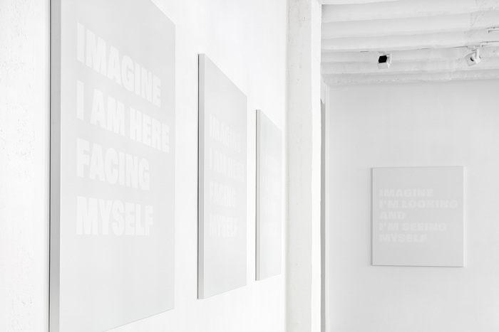 View from the exhibition of the I, myself series at Galerie Nordenhake.