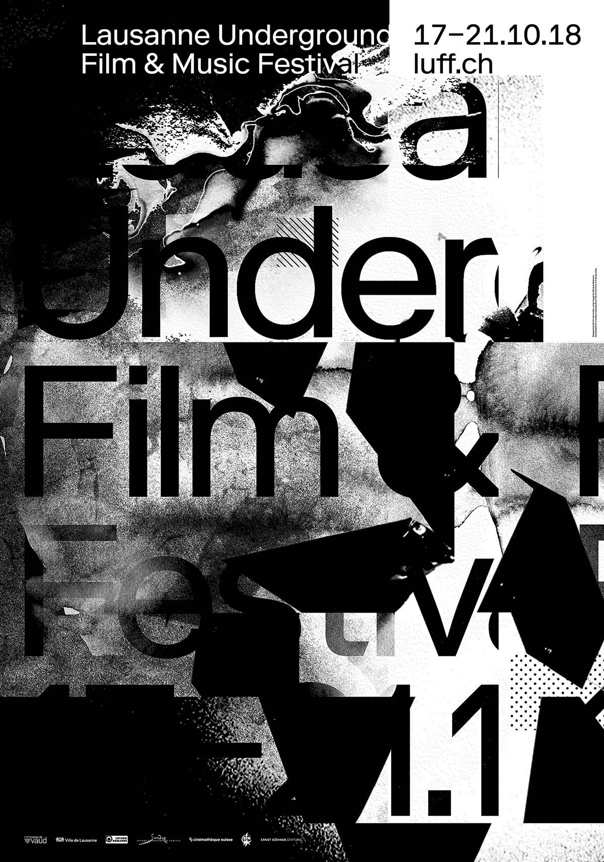 Lausanne Underground Film Festival 2018 - Fonts In Use
