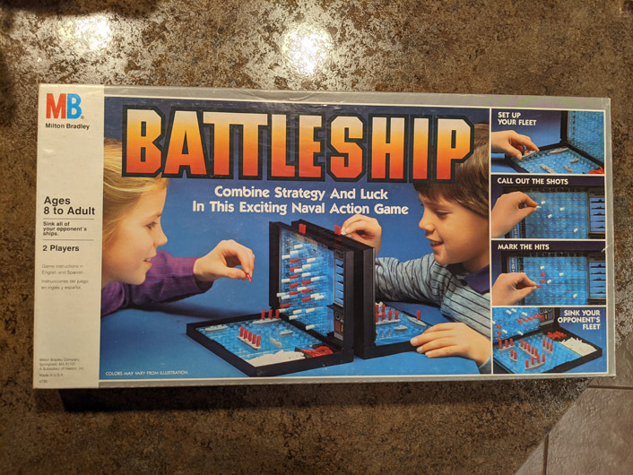 Battleship board game (1984) - Fonts In Use