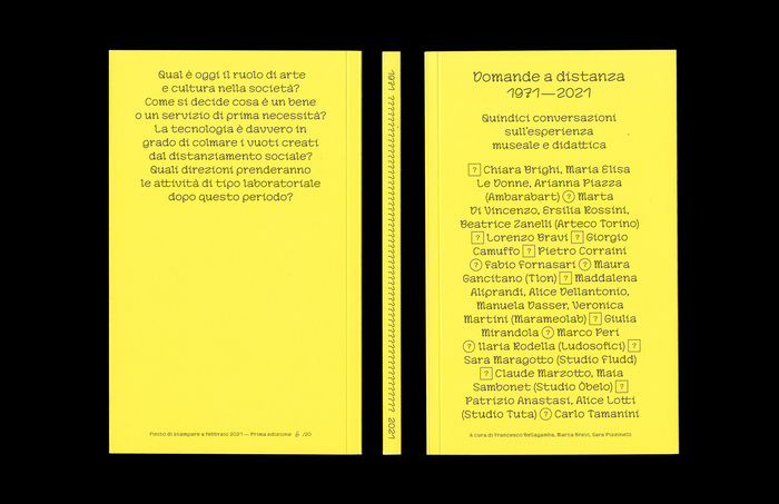 Domande a distanza 1971–2021 (ISIA Urbino) 2