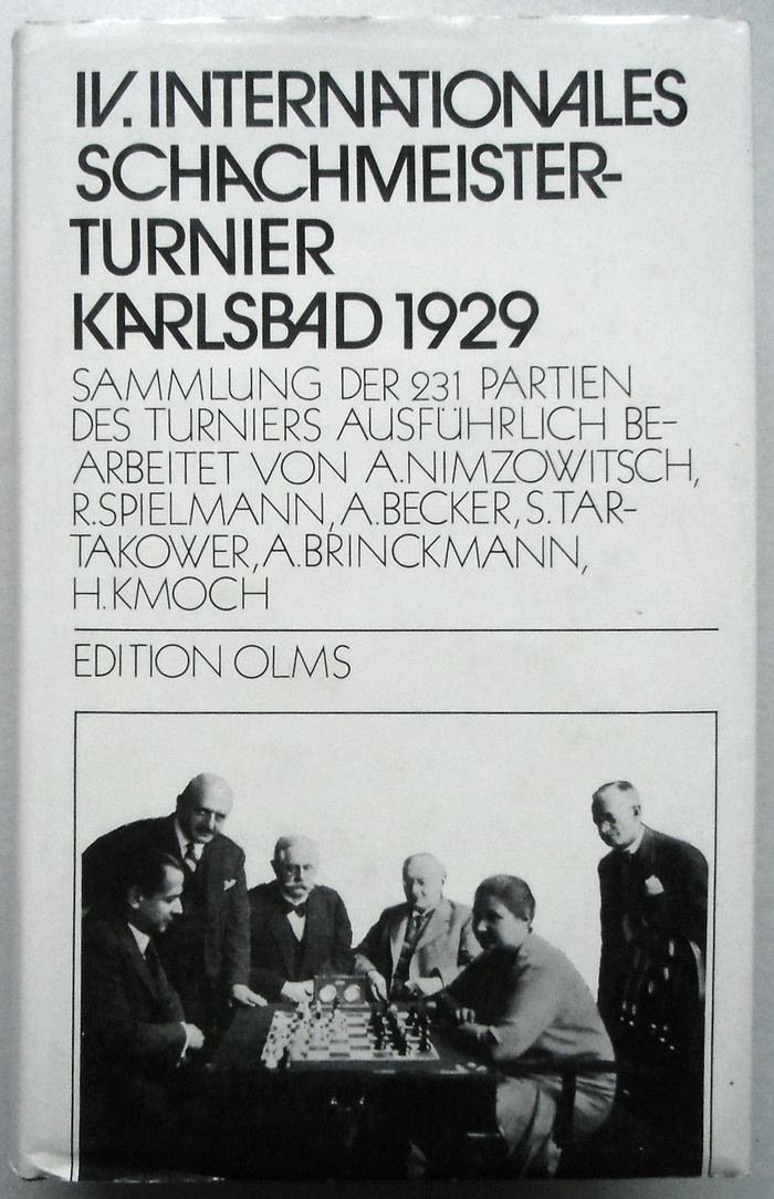 IV. Internationales Schachmeisterturnier Karlsbad 1929. Sammlung der 231 Partien des Turniers. Edition Olms, 1981. ITC Avant Garde Gothic here is paired with the similar .