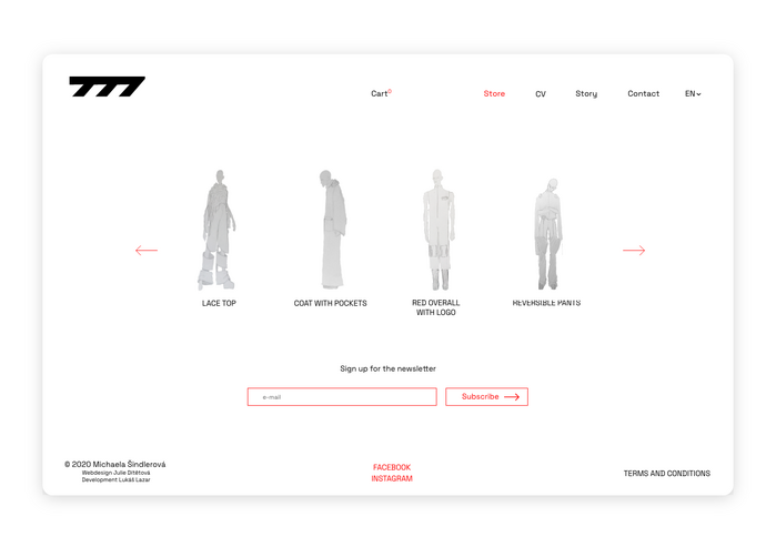 Seven77 website 6