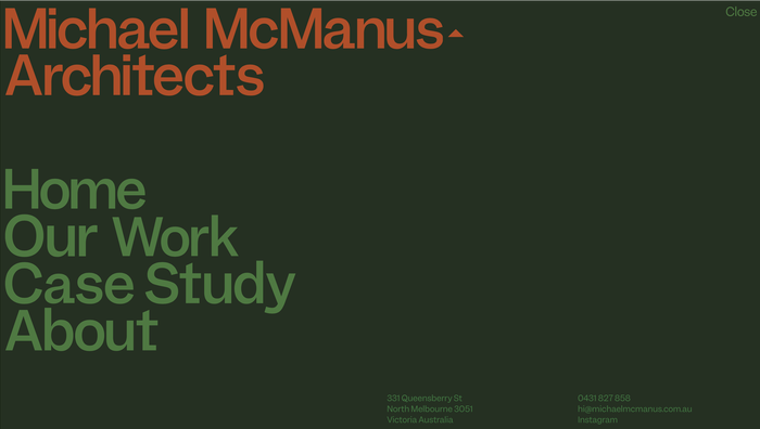 Michael McManus Architects website 1