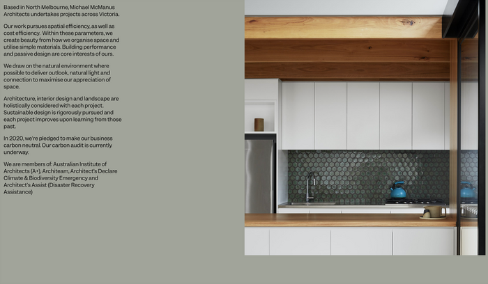 Michael McManus Architects website 4
