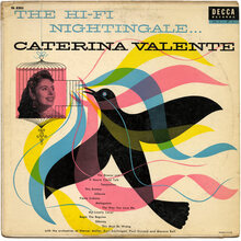 Caterina Valente – <cite>The Hi-Fi Nightingale…</cite> album art