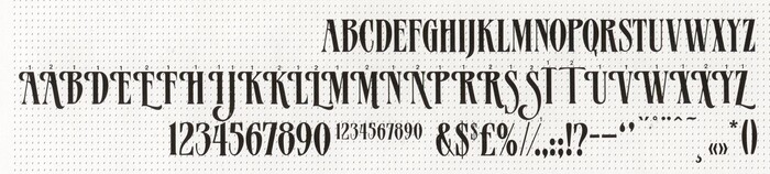 MGB Patrician specimen, Andresen Typographics, ca. 1990.
