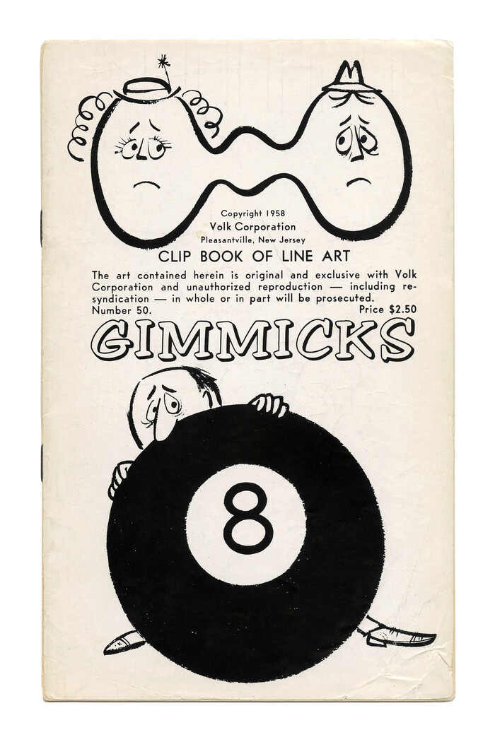 “Gimmicks” (No. 50) ft. , with small copy in .