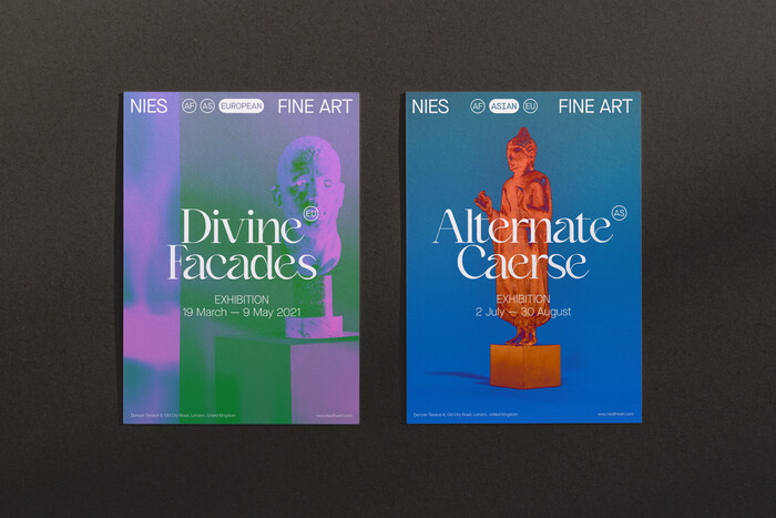 Nies Fine Art identity 3