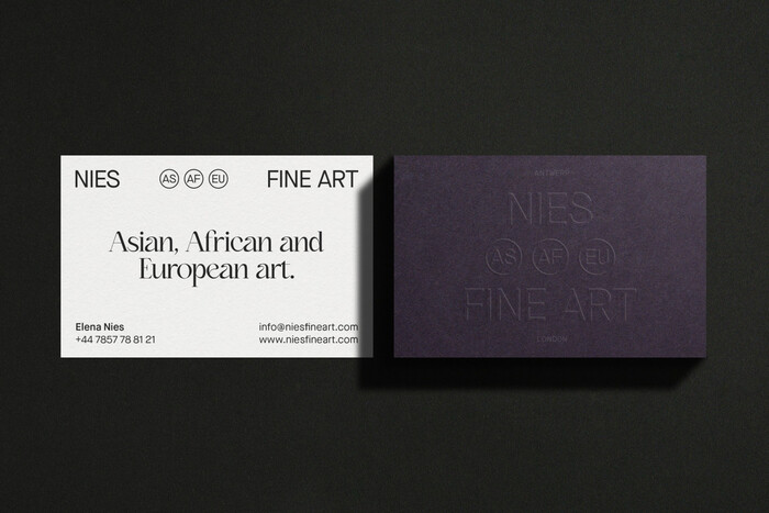 Nies Fine Art identity 2