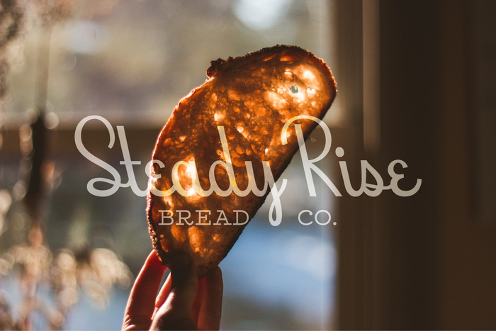 Steady Rise Bread Co. logo and branding 1