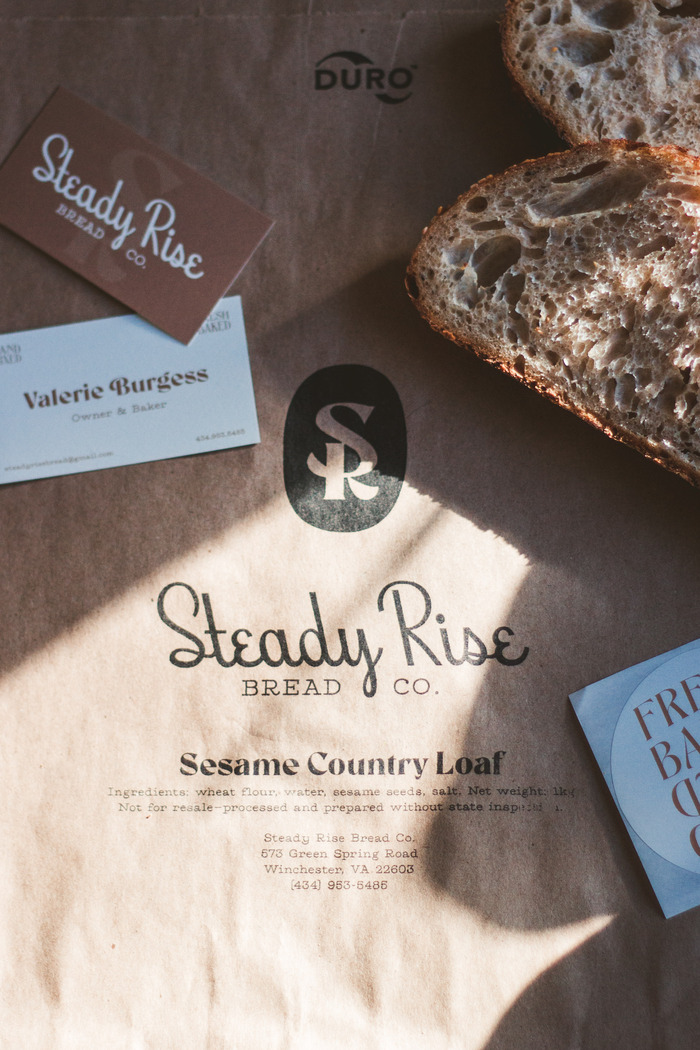 Steady Rise Bread Co. logo and branding 2