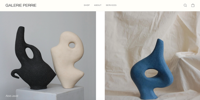 Galerie Perrie website 1