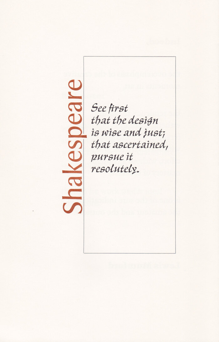 Typographia·1, The Adagio Press 3