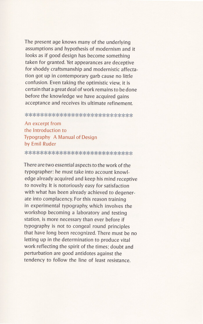 Typographia·1, The Adagio Press 4