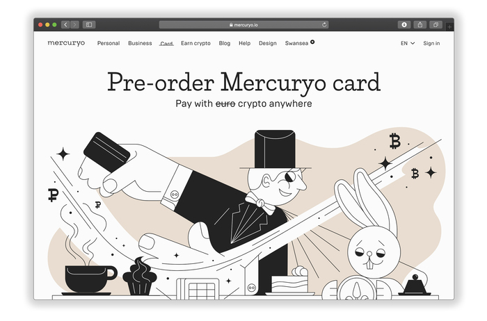 Mercuryo website and identity 2